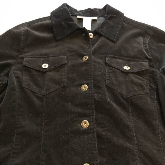 Sag Harbor Stretch Corduroy Jacket Black Small - Picture 3 of 6